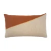 Leah Singh Home Goods Marianne Triangle Wool Lumbar Pillow Cover - Ochre 2 Leah Singh Home Goods Marianne Triangle Wool Lumbar Pillow Cover - Ochre