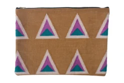 Leah Singh Maya Clutch - Ochre Handcrafted