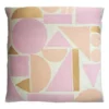 Leah Singh Melanie Wool Floor Pillow Cover - Pink + Blush