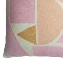 Leah Singh Melanie Wool Floor Pillow Cover - Pink + Blush 7 Leah Singh Melanie Wool Floor Pillow Cover - Pink + Blush
