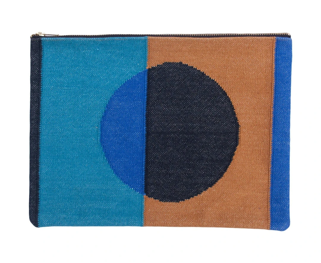 Leah Singh Handcrafted Olivia Circle Clutch - Ochre 3 Leah Singh Handcrafted Olivia Circle Clutch - Ochre