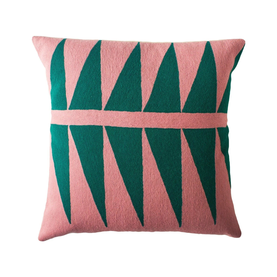 Leah Singh Palm Springs Wool Pillow Cover - Emerald Home Goods 3 Leah Singh Palm Springs Wool Pillow Cover - Emerald Home Goods