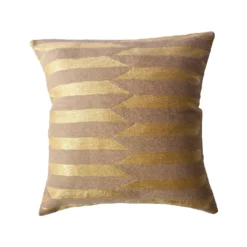 Leah Singh Scarpa Circus Wool Throw Pillow Cover - Mauve