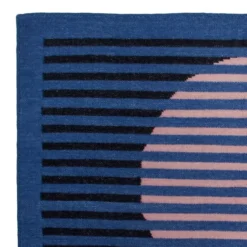 Leah Singh Home Goods Vera Wool Rug - Black