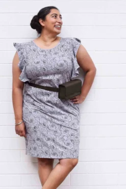 Purse & Clutch Leather Belt Bag - Charcoal