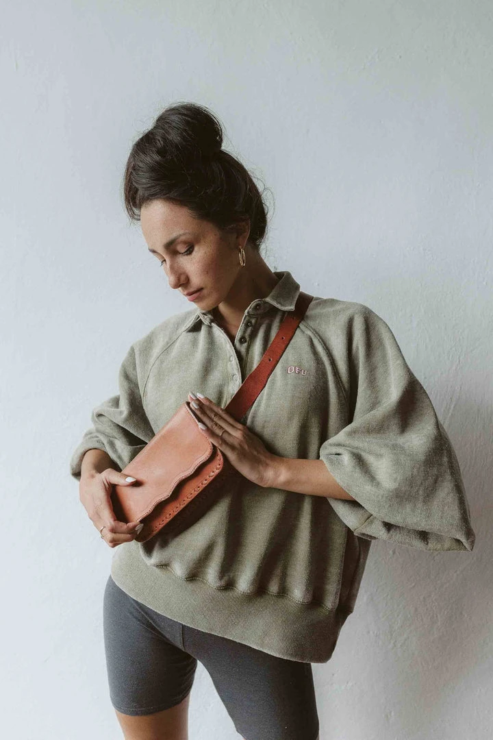 Purse & Clutch Leather Belt Bag - Russet Brown 5 Purse & Clutch Leather Belt Bag - Russet Brown