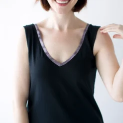 Leena & Lu BIPOC Owned Pima Long Dress - Black 9 Leena & Lu BIPOC Owned Pima Long Dress - Black