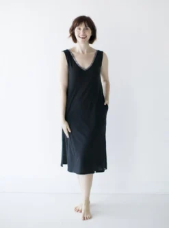 Leena & Lu BIPOC Owned Pima Long Dress - Black 7 Leena & Lu BIPOC Owned Pima Long Dress - Black