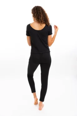 Leena & Lu Best Sellers Pima Pants - Black 9 Leena & Lu Best Sellers Pima Pants - Black