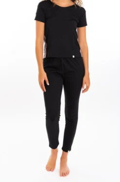 Leena & Lu Best Sellers Pima Pants - Black