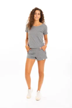 Leena & Lu Best Sellers Pima Short - Gray
