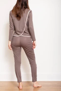 Leena & Lu Best Sellers Pima Long Sleeve And Pants Pajama Set