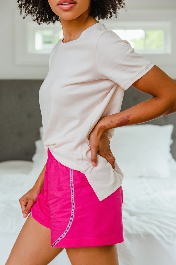 Leena & Lu New Arrivals Pima Poplin Short Lounge Set 10 Leena & Lu New Arrivals Pima Poplin Short Lounge Set