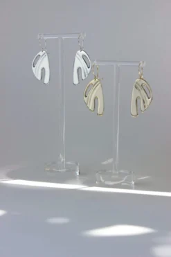 L.Greenwalt Jewelry Abstract Monstera Earrings Special Occasion 19 L.Greenwalt Jewelry Abstract Monstera Earrings Special Occasion