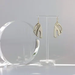 L.Greenwalt Jewelry Abstract Monstera Earrings Special Occasion