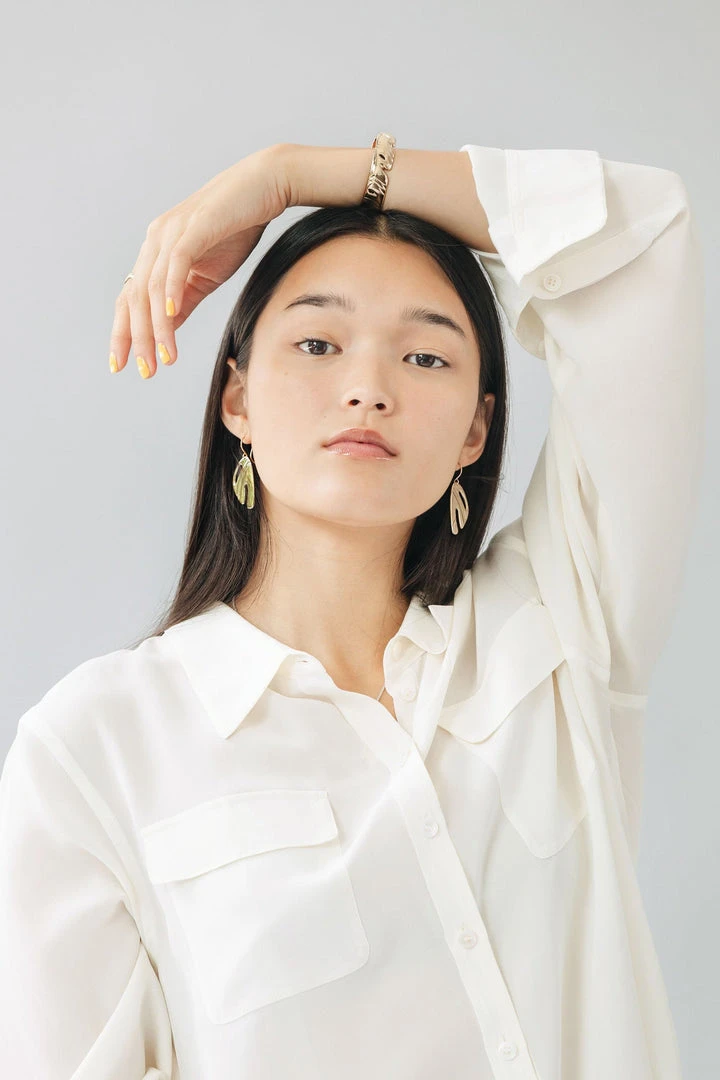 L.Greenwalt Jewelry Abstract Monstera Earrings Special Occasion 4 L.Greenwalt Jewelry Abstract Monstera Earrings Special Occasion