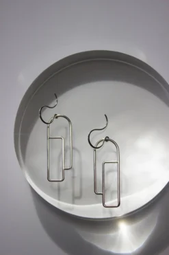 L.Greenwalt Jewelry Streamline Long Profile Earrings