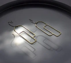 L.Greenwalt Jewelry Streamline Long Profile Earrings