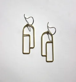 L.Greenwalt Jewelry Streamline Long Profile Earrings