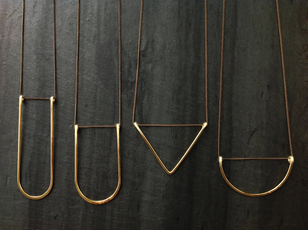 L.Greenwalt Jewelry Layering Shapes Necklace 3 L.Greenwalt Jewelry Layering Shapes Necklace