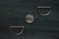 L.Greenwalt Jewelry Crescent Hoop Earrings Best Sellers