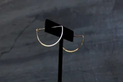 L.Greenwalt Jewelry Crescent Hoop Earrings Best Sellers