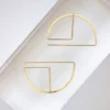 L.Greenwalt Jewelry Streamline Round Profile Earrings