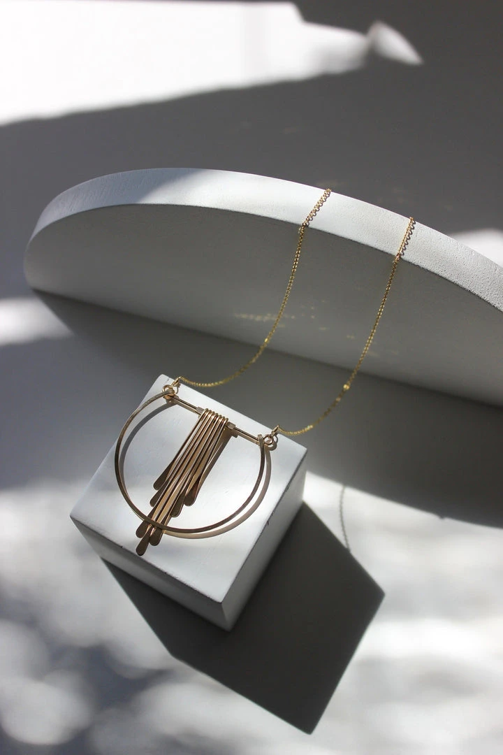 L.Greenwalt Jewelry Handcrafted Crescent Cascade Necklace 7 L.Greenwalt Jewelry Handcrafted Crescent Cascade Necklace