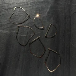 L.Greenwalt Jewelry Best Sellers Facet Hoop Earrings