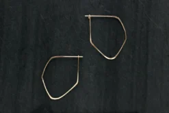 L.Greenwalt Jewelry Best Sellers Facet Hoop Earrings