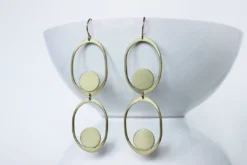 L.Greenwalt Jewelry Saturnia Earrings - Long