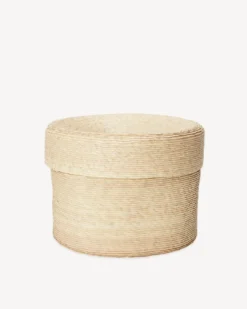 Minna Lidded Palm Basket