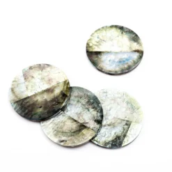 LIKHÂ Black Mother Of Pearl Coaster Set Kitchen + Dining 8 LIKHÂ Black Mother Of Pearl Coaster Set Kitchen + Dining