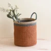 LIKHÂ Coral Floor Basket With Handles 2 LIKHÂ Coral Floor Basket With Handles