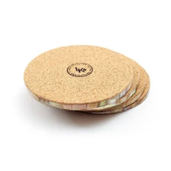 LIKHÂ Cracked Mother Of Pearl Coaster Set