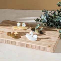 LIKHÂ Geometric Mother Of Pearl Earrings Special Occasion