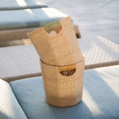 LIKHÂ Octagon Basket With Colorful Handles