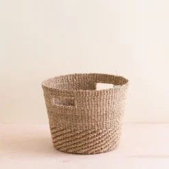 LIKHÂ Home Goods Tan + Natural Tapered Basket