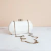 LIKHÂ White Woven Clutch Accessories