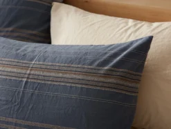 Coyuchi Lobos Sham - Azure / Indigo