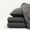 Looma Flannel Sheet Set - Charcoal Home Goods