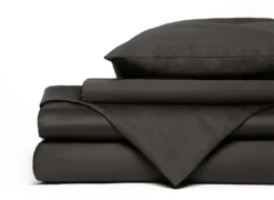 Looma Sateen Sheet Set - Charcoal 18 Looma Sateen Sheet Set - Charcoal