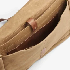 Nisolo Loreto Messenger Bag - Waxed Canvas