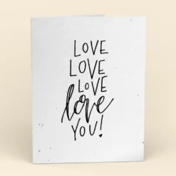 Cute Root Love Love Love Plantable Cards - 10 Pack Greeting Cards