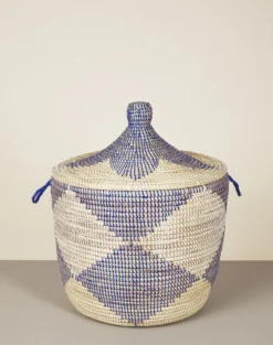Mbare Low Patterned Hamper Basket Home Goods