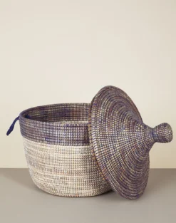 Mbare Low Two-Tone Hamper Basket