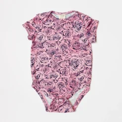 Lucky Bug Clothing Kids' + Baby Baby's Essential Bamboo Rose Onesie