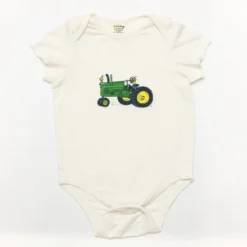 Lucky Bug Clothing Baby's Essential Bamboo Tractor Onesie
