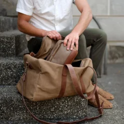 Nisolo Luis Weekender - Waxed Canvas Accessories