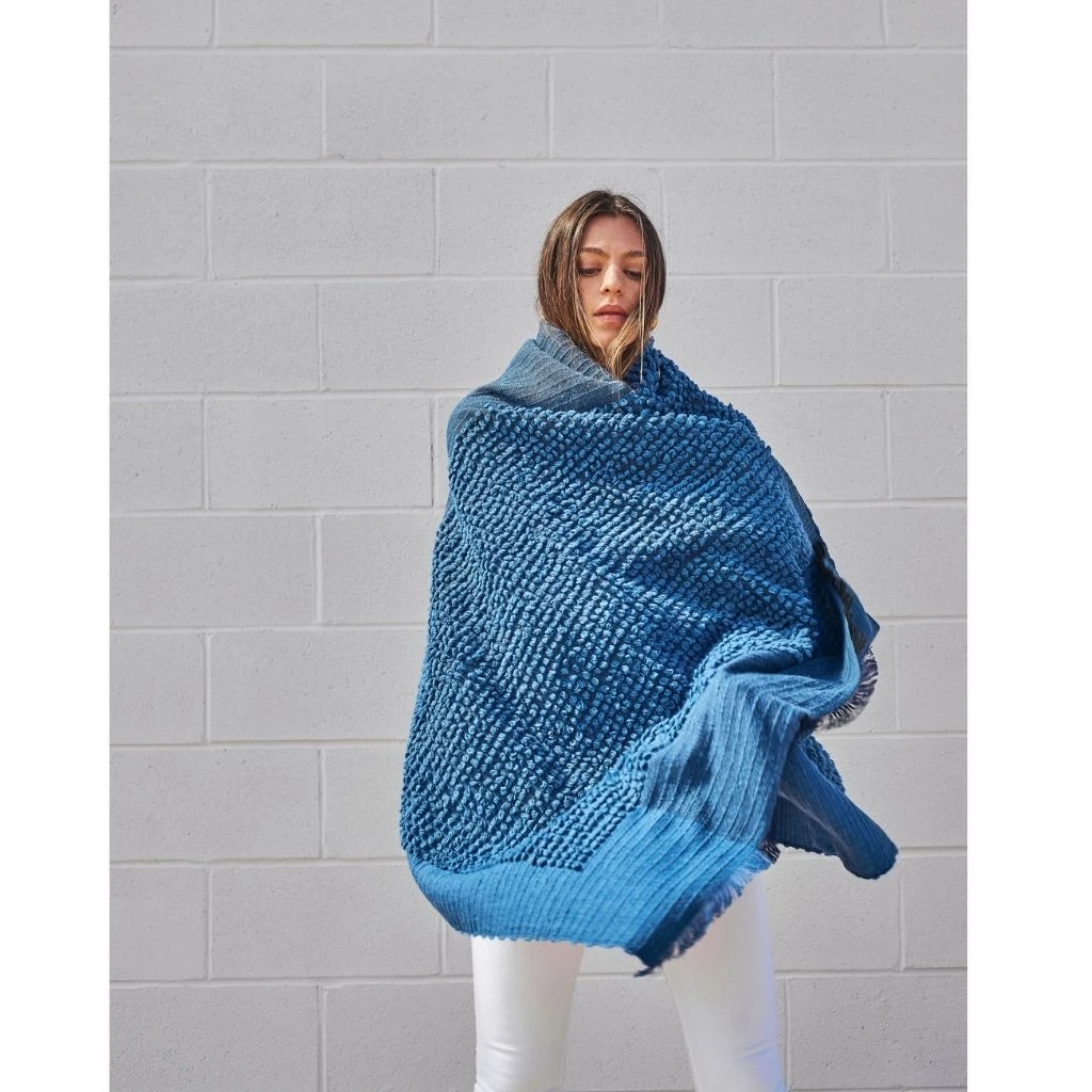 Studio Variously Macaroon Merino Wool Throw Blanket - Midnight Home Goods 12 Studio Variously Macaroon Merino Wool Throw Blanket - Midnight Home Goods